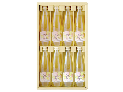 【アウトレット特別価格 30％OFF】和歌山フルーツサイダー(うめ)　8本セット　ギフト箱　n14013-8g