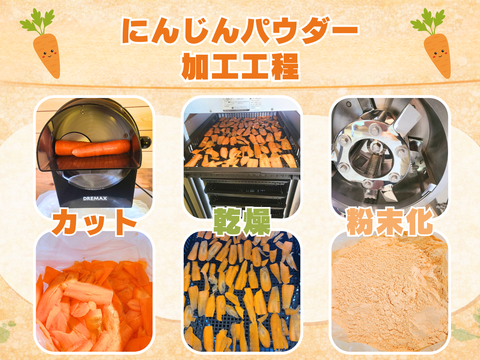 さっとひと振りにんじんプラス。 茨城県産『にんじんパウダー』200g