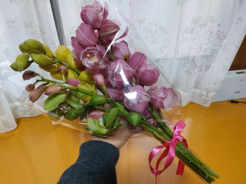 シンビジウムの花束