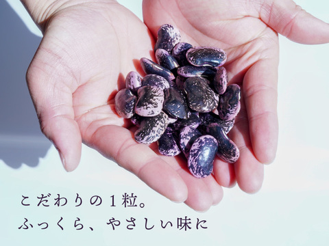 ご自宅用にお得な不揃い「紫花豆」200gです！