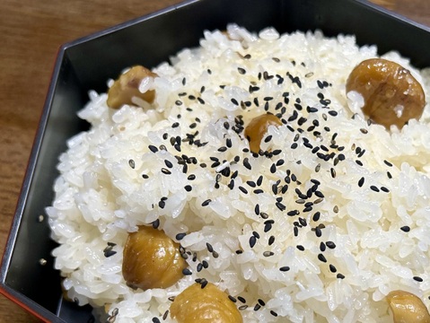 【もち米】農薬・化学肥料不使用『かぐやもち』白米真空パック１kg×３p令和7年産　信州佐久穂