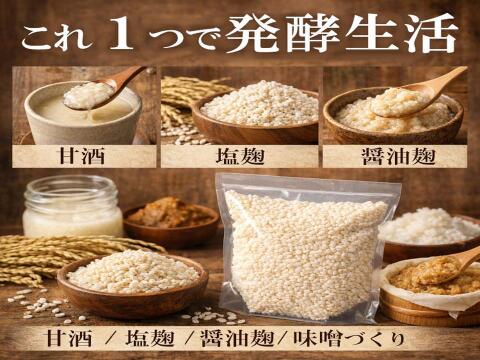丹波篠山産米使用 手作り米麹 500g 甘酒・塩麹・醤油麹・味噌づくりに 農園直送 よしだ農園 発酵食品 無添加 こうじ