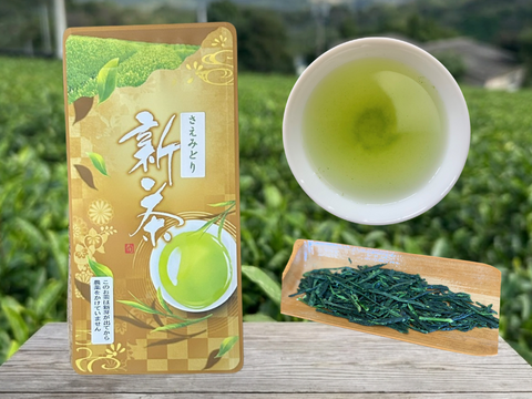 【2026年新茶】荒茶仕上げ力強いお茶の味　甘味とコクの品種　さえみどり　70ｇ
