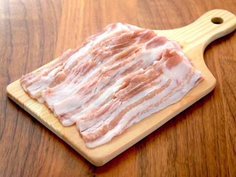 【数量限定】お口でとろける！元気豚 バラスライス　500ｇ【528】