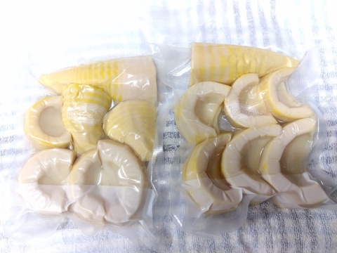 ☆彡　すぐ食べられます。あく抜き済み「ワラビとカットたけのこ」セット
「わらび」２００ｇｘ②　たけのこカット品１ＫＧ
こちらであく抜きをして真空パックでクール便でお届けします。