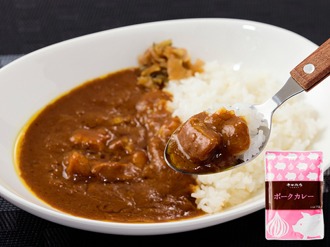 日本の米育ち三元豚 柔らか＆食べやすい！手軽で贅沢なごちそうお食事セット【角煮・肉味噌・カレー】×各1P[メッセージカード対応可(No.50)[常温発送]