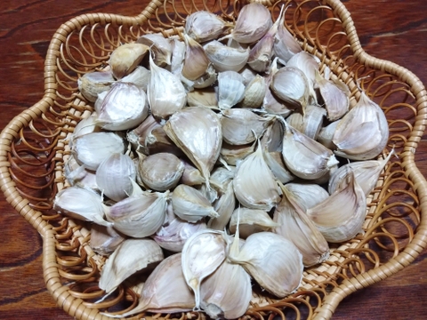 【全国一律送料】里山の平戸ニンニク バラ【農薬不使用】昔ながらの自然乾燥400g