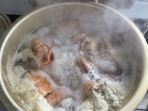 毛ガニ冷凍ボイル450g前後✖️2