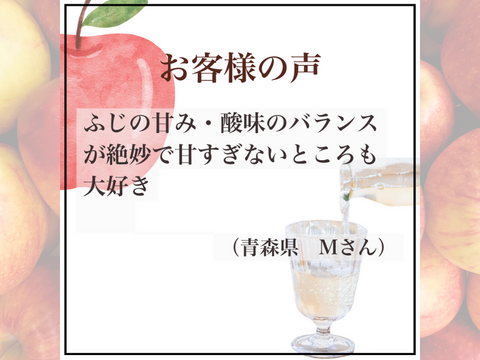 【夏ギフト】青森県産 無添加 果汁100% 4種飲み比べ完熟りんごジュースセット 180ml×12本