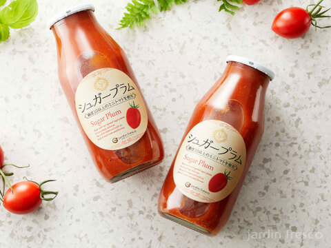 高糖度・高リコピン(13mg)ミニトマトシュガープラム超濃厚ジュース9本セット、旨味と甘さで料理にも使えます(300177)