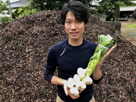 【日本農業遺産】生にんにく！保存しやすく編み込んでます＊落ち葉堆肥でじっくり育成