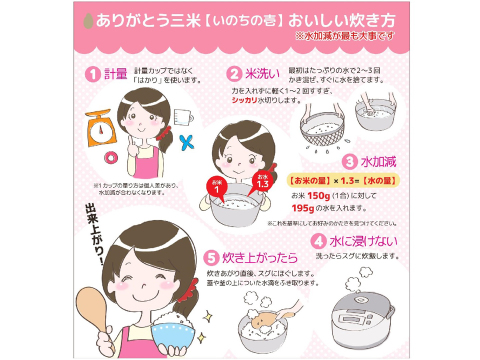 新潟産いのちの壱(5kg)【🌾令和6年産】受賞者がお届けする新ブランド ありがとう三米