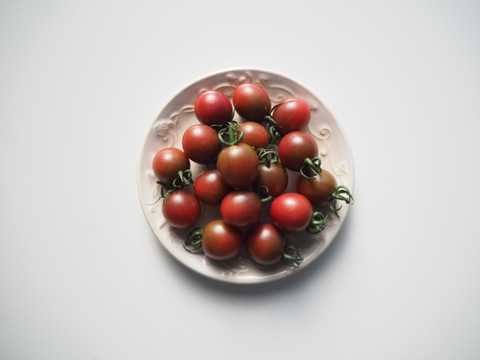 紫色ミニトマト 500g【ブドウようなトマト】熊本県産：ギフトメッセージ対応
