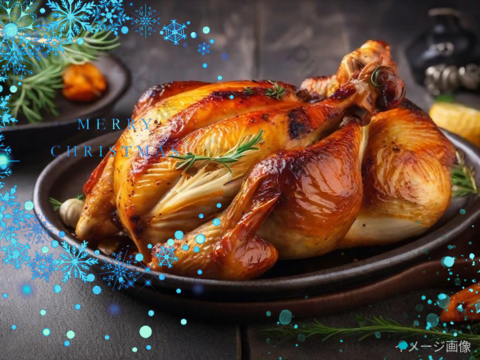 【福袋】🧧【投薬ゼロ】⭐️【夢丸鶏の丸鶏】⭐️種子島カステラ(3本)のクリスマス仕様の限定セット