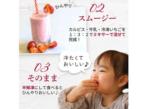 【冷凍いちご】あまおういちご たっぷり 1㎏