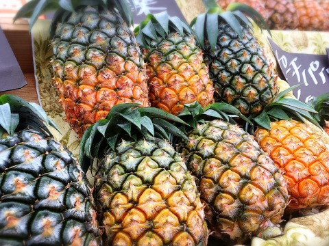 農薬節約栽培パイナップル（ピーチパイン） 小玉 3個　450g〜550g （450gは4個）