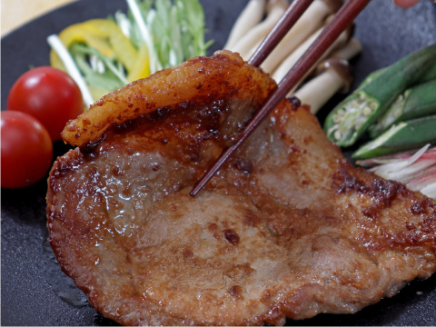 当店のロングセラー商品！「元気豚  ロース味噌漬　120ｇ」　【200】