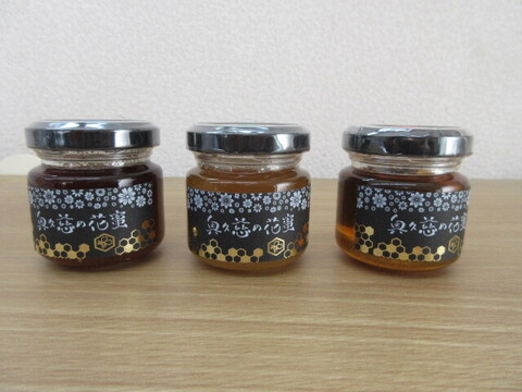 『奥久慈の花蜜』 日本みつばちの天然はちみつ 味くらべ　500g×3本