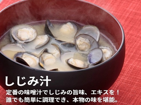 大粒で食べやすい！冷凍しじみＬサイズ3.6ｋｇ（900ｇ×4）砂抜き済み 島根県宍道湖産 味噌汁72杯分