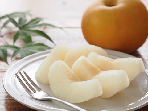 小さいけど甘味はしっかり：幸水梨（家庭用）小玉 Ⅿサイズ　約5kg(20玉)