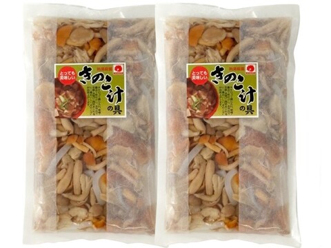 新発売！国産きのこ汁の具(水煮) おいしいきのこ3種入り 200gｘ2袋