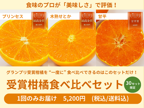 【ご好評につき完売】柑橘3種食べ比べセット（食べチョク公式）【みかん・柑橘グランプリ2026受賞】