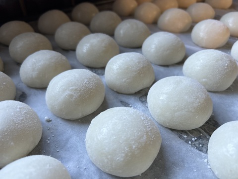 自然栽培のつきたて丸餅　3パック