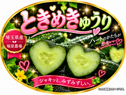 埼玉県深谷市産 規格外きゅうり5kg＋キラメ☆＆トキメ♥：埼玉県産の