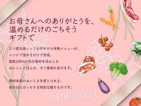 【母の日ギフト】国産食材100％のごちそうごはんシリーズ「Vivid TABLE」4食セット