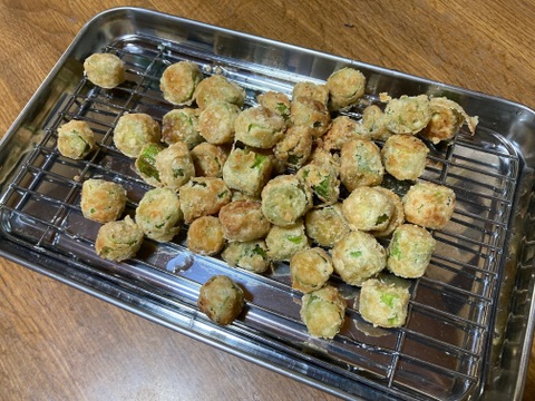 自然栽培の採りたて『島オクラ』約30本・約500ｇ【数量限定】