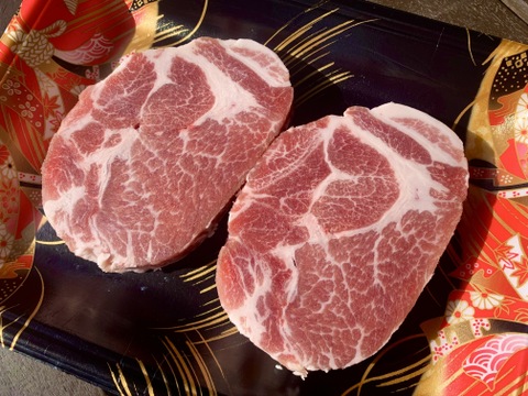豚肩ロース肉 カツ・ステーキ用 ２枚（１００ｇ×２枚）