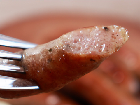 ＜セール＞熱々を食べると肉汁が溢れる、ほんのりハーブが香る「元気豚 ウインナー　150ｇ（6本入）」　【322】