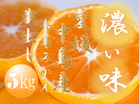 濃厚完熟　蔵出し　青島みかん　優品・5ｋｇ