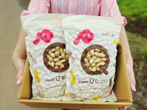 【令和7年産新物始まりました！】【ギフトにおすすめ】千葉県産落花生『Qなっつ』270g×2P 【冬ギフト】