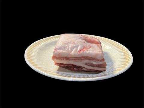 十勝放牧黒豚　角煮やチャーシュー用にも！豚バラブロック（500ｇ×2）