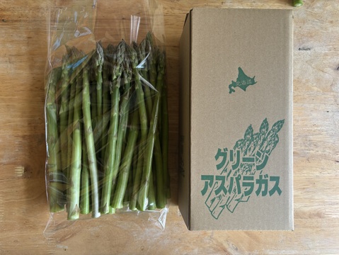 朝どり鮮度抜群！グリーンアスパラ　サイズ混合１ｋｇ