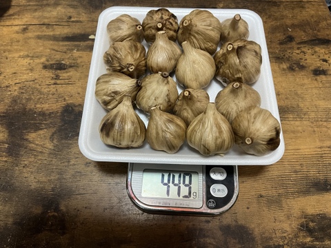 36 自然栽培　黒にんにく 人気　サイズいろいろたっぷり16個　令和4年度新物　食べやすくて美味しい