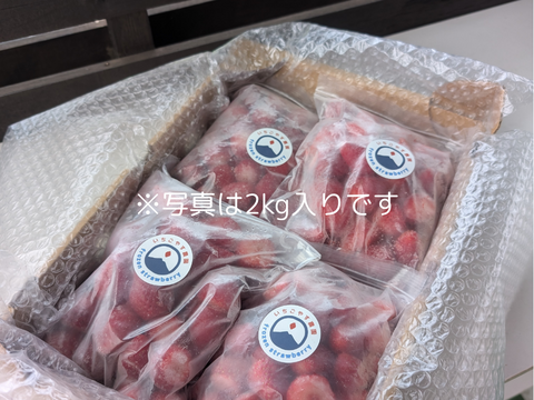 【完熟冷凍いちご】使いやすい小粒 2kg(500g×4個)
