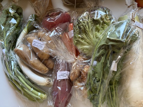 自然栽培野菜Mセット7～9種類