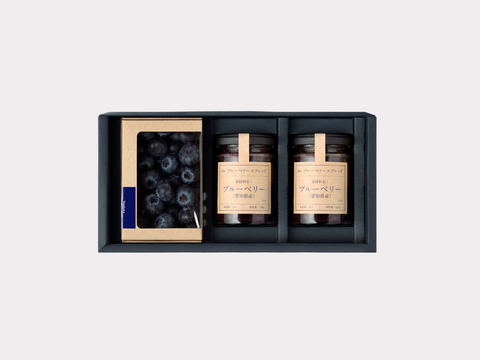 【冬の国産生ブルーベリー】100g×1pc、ブルーベリースプレッド 120g×2個〈トヨヒルセット【B】〉