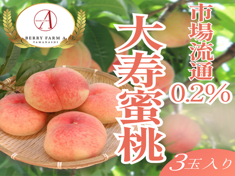 入手超困難・先着5箱限定】パリパリ食感🍑流通量約0.2％幻の白桃『大寿