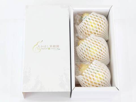 【冬ギフト】たかはし果樹園謹製 高級西洋梨「ル・レクチェ」厳選品 中玉 約1kg