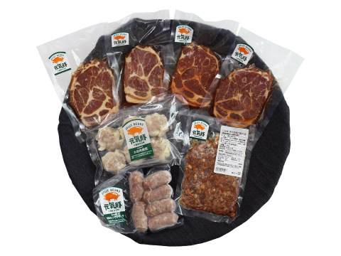 バラエティに富んだ加工品5種7品を詰め込んだギフトセット！元気豚 彩りセット【熨斗対応可】【ギフト】