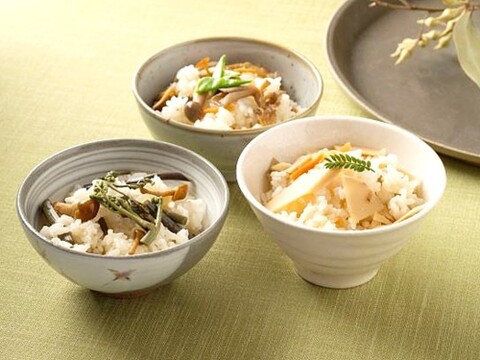 山形県産 美味しい山菜   いたどり水煮 130ｇｘ3袋＆茸・筍・山菜炊込みご飯の素３種