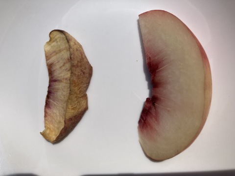 お風呂上がりのデザートに！「ももミルクぷりん」と「厚切り桃ドライ」の桃尽くしセット<解凍レベルも楽しめます>