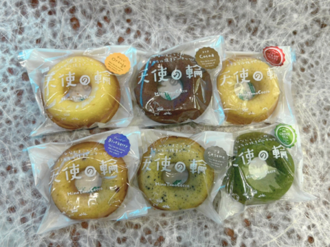 【ギフトにも♪♪】おやつや贈り物にピッタリ！！焼きドーナツ「天使の輪」6個入　食べチョク