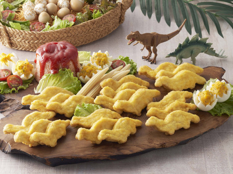 子どもに大人気！かわいい国産鶏の恐竜チキンナゲット500g×2p