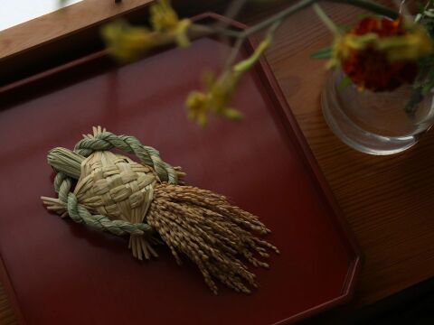 米農家の稲わらの縁起物飾り【福の亀】‐2026‐【ゲン担ぎ福袋】