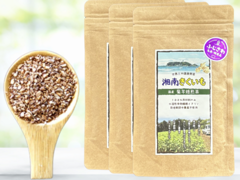 ＜湘南産＞菊芋焙煎茶 100g×3個【湘南きくいも】（メール便商品）