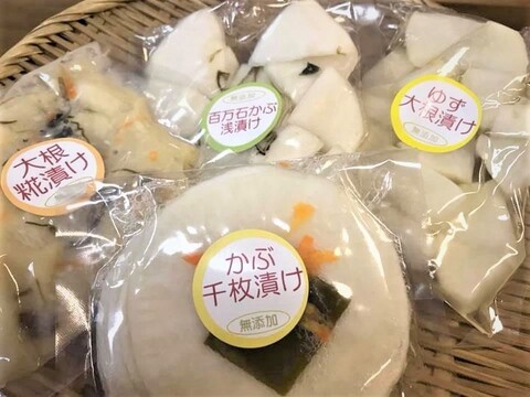 【種から物語】白い漬物たち(4種)【送料全国360円】(無添加)
